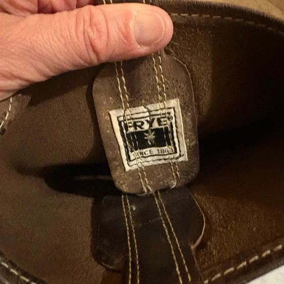 Frye Harness 15R Leather Boots in Chocolate - Picture 12 of 13